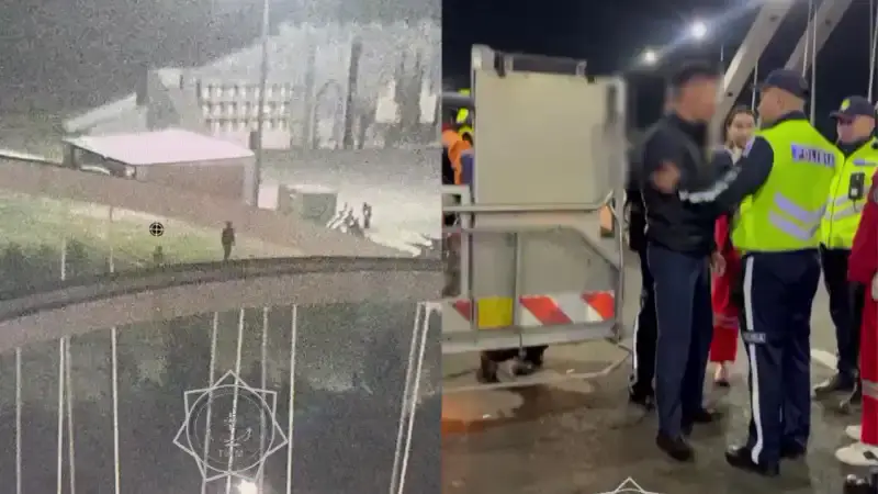 Почему мужчина выбрал мост для своего видеообращения? {city2}