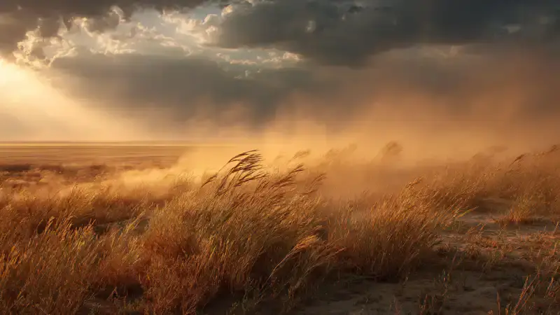 Штормовое предупреждение: Казахстан ожидает грозы, пыльные бури и шквальный ветер 20 июня {city2}