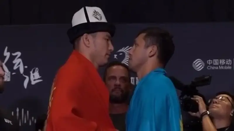 Дияр Нургожай одерживает победу над Ураном Сатыбалдиевым в первом раунде поединка на UFC, завершив бой удушающим приемом {city2}