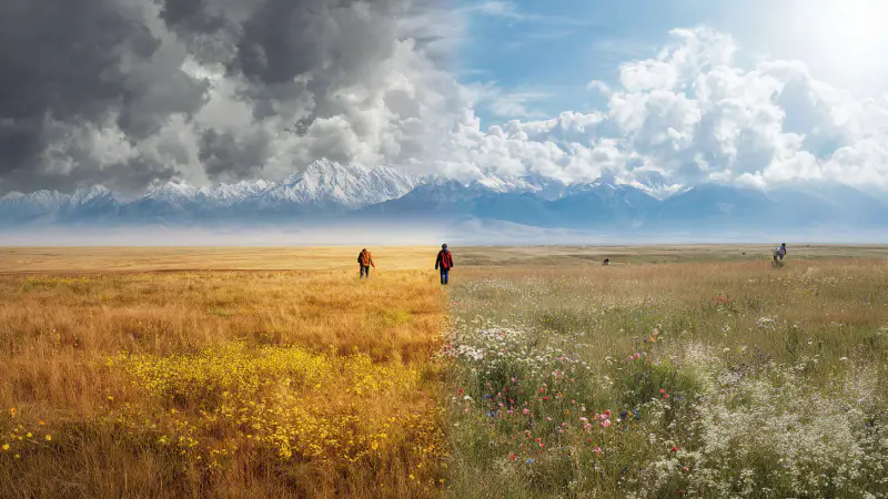 Казахстан: Осенний холод встречает летнюю жару — прогноз погоды от Казгидромета на 4 сентября {city2}