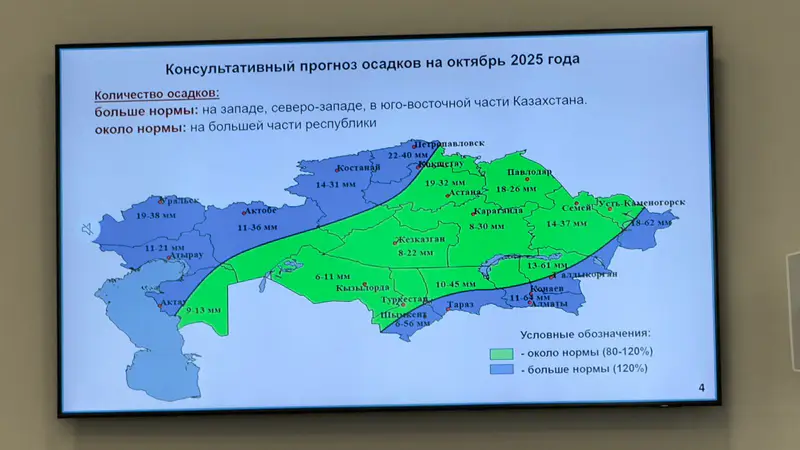 Карта осадков