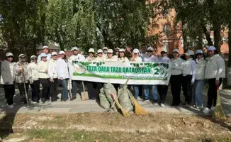 Сотрудники «Правительства для граждан» провели экологическую акцию в Кызылорде