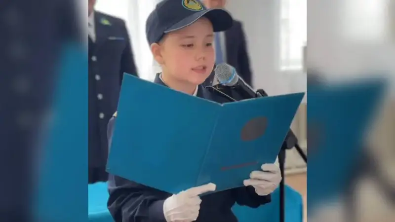 Открытие полицейского класса в Улкенбокене в честь Газиза Байтасова {city2}