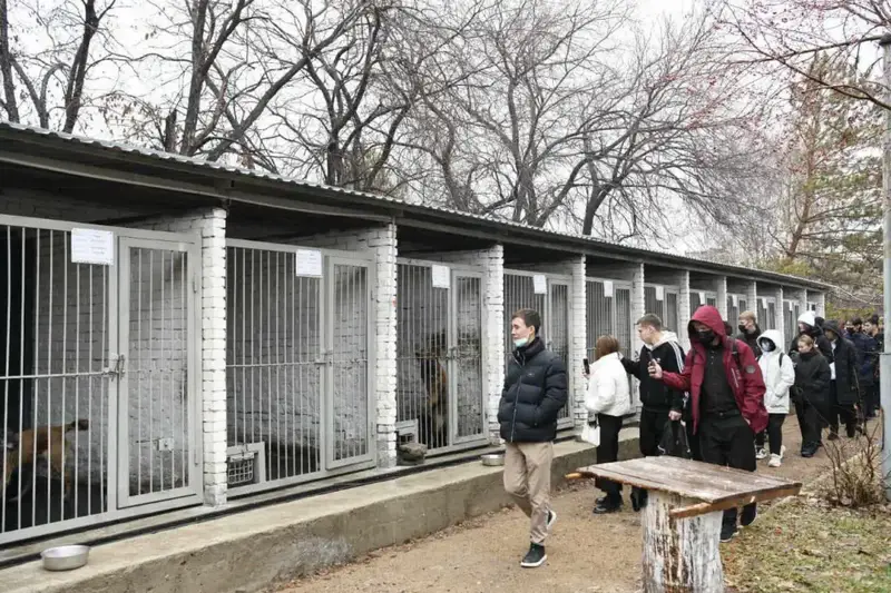 «Esirtkisiz Elorda»: в Астане студентов обучили тонкостям кинологической службы (5)