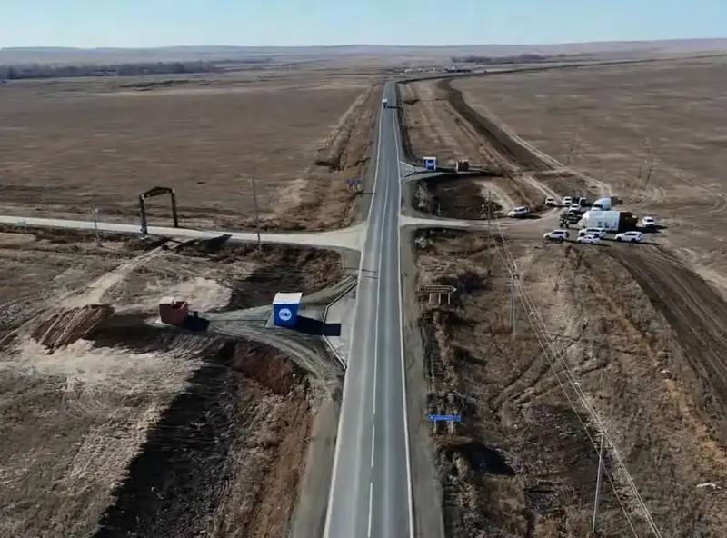 На трассе «Актобе – граница РФ» открыт участок движения протяжённостью 96 километров (5)