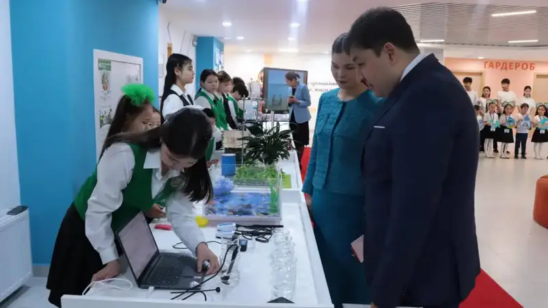 Школьники Кызылординской области: водные хранители будущего на открытом уроке {city2}