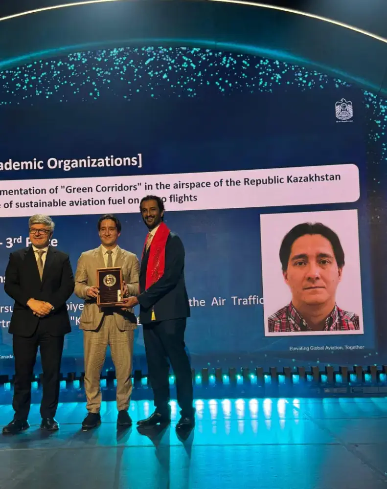 Казахстанский проект Зеленые коридоры вошел в тройку лучших инициатив в устойчивой авиации {city2}