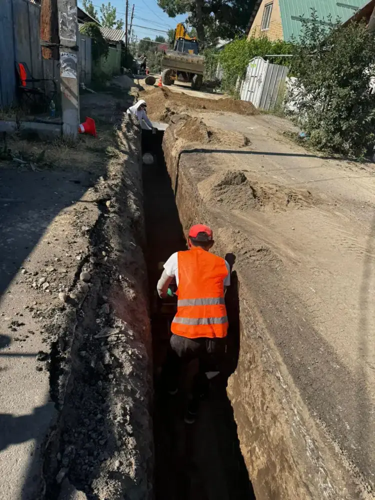 Строительство 247 км инженерных сетей в Турксибском районе Алматы {city2}