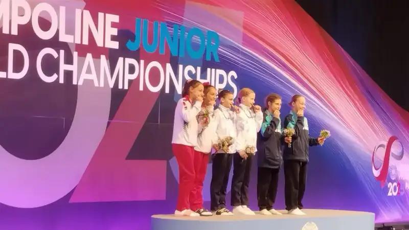 В небесах Испании: юная батутистка из Караганды завоевала бронзовую медаль мирового первенства {city2}