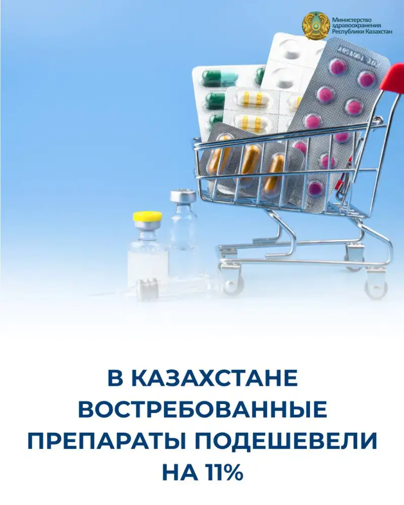 Лекарства подешевели: экономия на 70,5 млрд тенге! {city2}