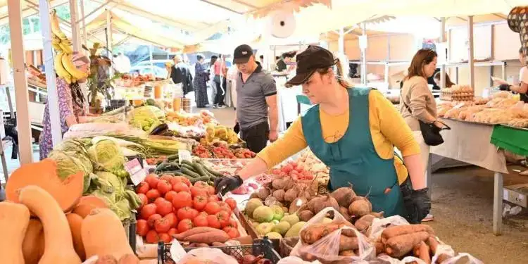 Открытие второй ярмарки выходного дня в Алмалинском районе Алматы {city2}