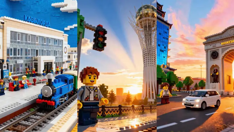 Казахстанские города: теперь в формате LEGO City! {city2}
