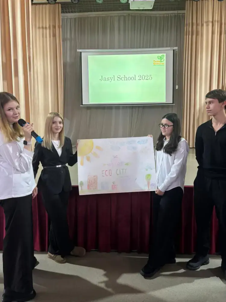 Таза Казахстан: в Павлодарской области проведено экологическое мероприятие «Jasylschool» (4)