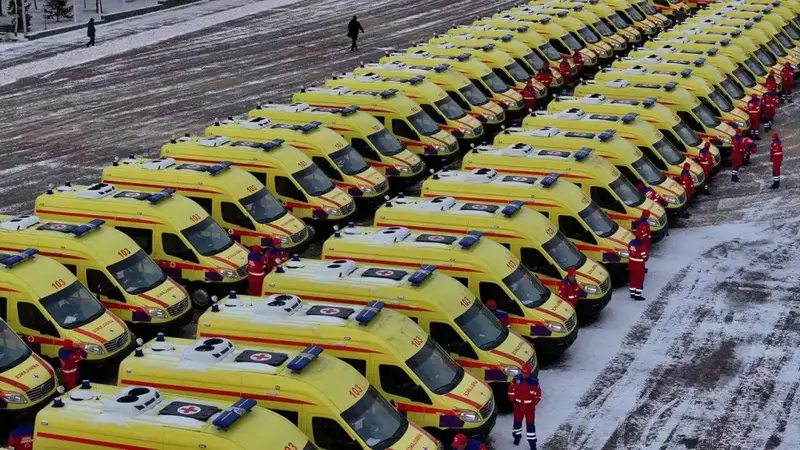 Увеличение успешных реанимаций в Костанайской области благодаря обновлению автопарка скорой помощи {city2}