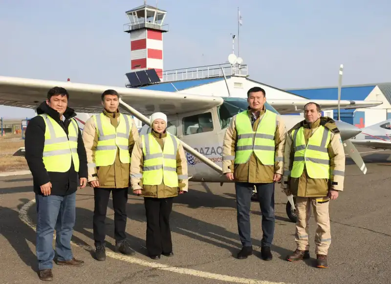 Qazaq Geophysics начала аэрогеофизические исследования в области Абай {city2}