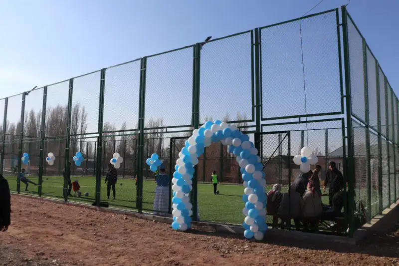 Новые спортивные площадки в Жуалынском районе для активного отдыха {city2}