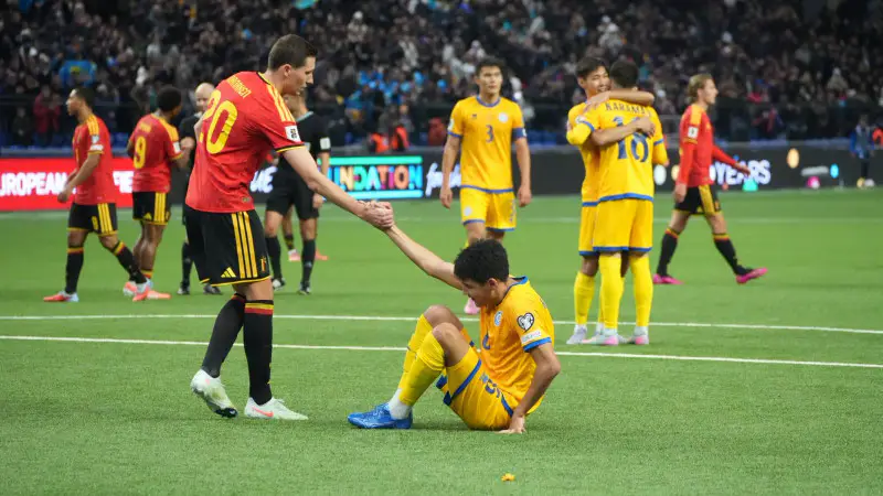 Бельгийские СМИ в шоке: ничья с Казахстаном ставит под сомнение шансы команды на выход в финальную часть ЧМ-2026 {city2}