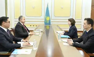 Встреча министра иностранных дел Казахстана с президентом Фонда тюркской культуры и наследия