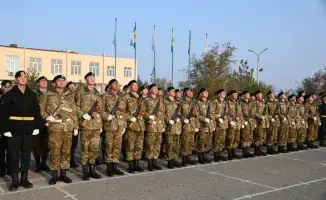 В Мангистауской области более 700 новобранцев приняли военную присягу в Актау и Бейнеу