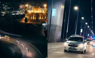 Торжественный кортеж в Семее в память о жертвах дорожно-транспортных происшествий