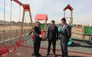 В Сарыагашском районе Туркестанской области открыты новый медицинский объект и детская игровая площадка