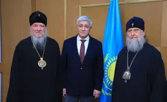 Обсуждение вопросов духовно-нравственного воспитания и межнационального согласия между акимом Карагандинской области и митрополитом Астанайским