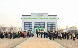 Новый физкультурный комплекс в Шиелийском районе