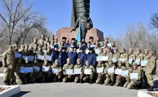 Проводы солдат срочной службы в Жетыгене
