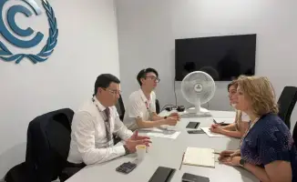Встреча вице-министра Мансура Ошурбаева с Марией Мисовиковой по вопросам Парижского соглашения и прозрачности