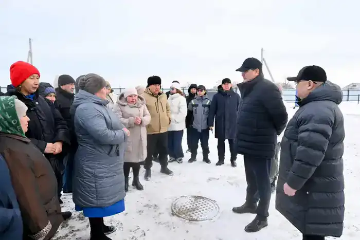 В поселке Шаган запущен центральный водопровод (7)