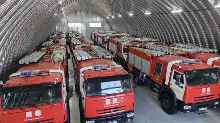 Укрепление материально-технической базы МЧС в Шымкенте: новый ангарный комплекс для повышения оперативной готовности {city2}