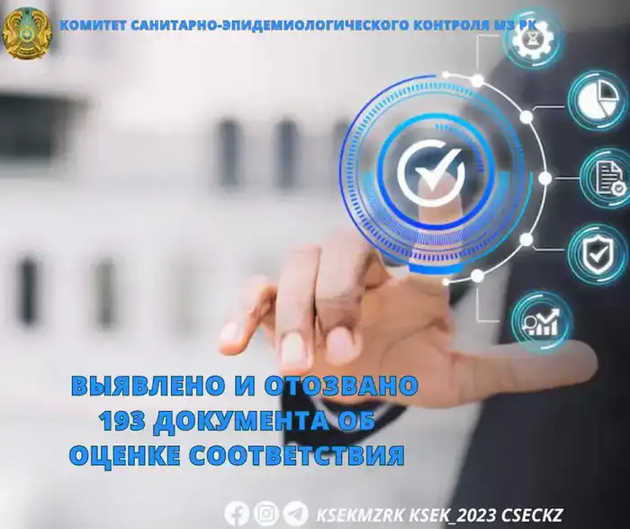 193 документа об оценке соответствия отозваны в Казахстане {city2}