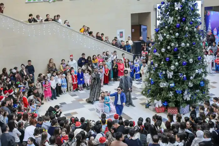 В Астане прошел праздник для детей сотрудников МВД с новогодней тематикой {city2}