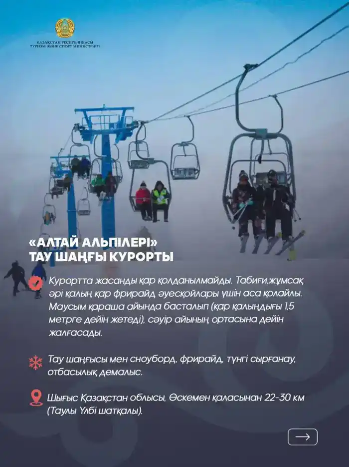 Рост интереса к зимнему туризму в Восточно-Казахстанской области: семь направлений для активного отдыха {city2}