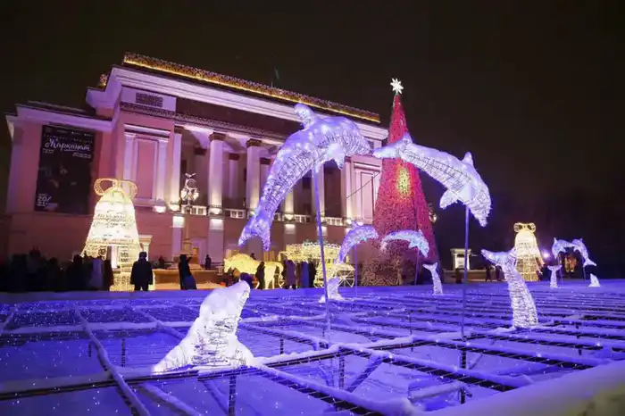 13 новых новогодних локаций появились в разных районах Алматы (5)