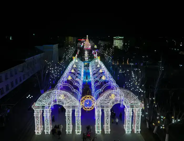 Церемония зажжения огней на новогодней елке прошла в Кызылорде {city2}