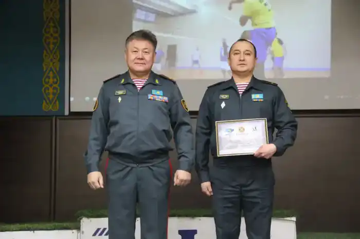 Соревнование по волейболу в Национальной гвардии МВД РК: выявление лучших игроков и укрепление командного духа {city2}