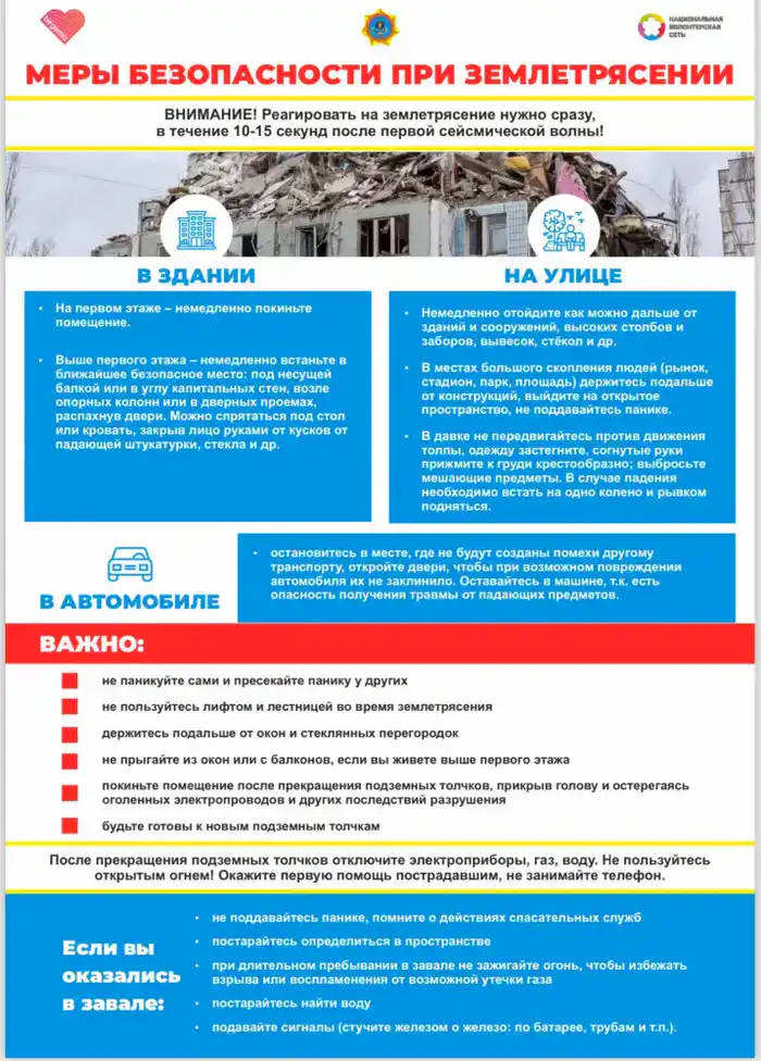 Землетрясение в Алматы 4 декабря 2025 года {city2}