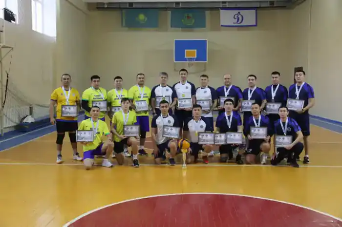 В Национальной гвардии МВД РК состоялось соревнование по волейболу (6)