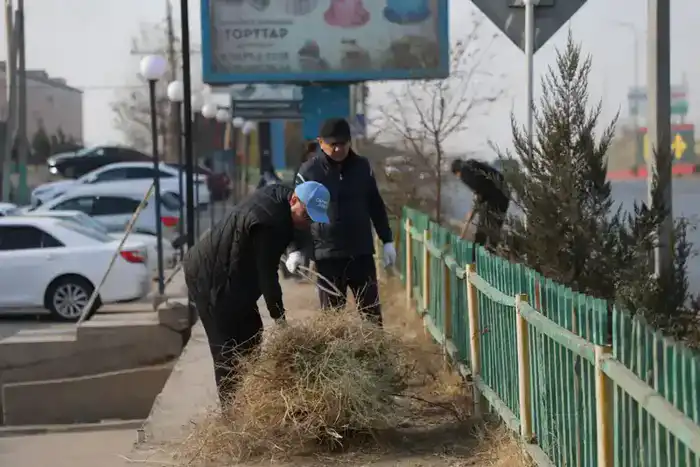 Сарыагашский район активно участвует в экологической акции по очистке территорий каждую субботу {city2}