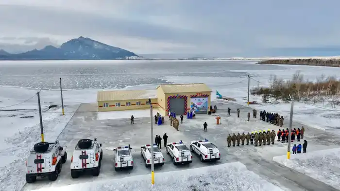 Ввод в эксплуатацию водно-спасательной станции в Бурабайском районе {city2}