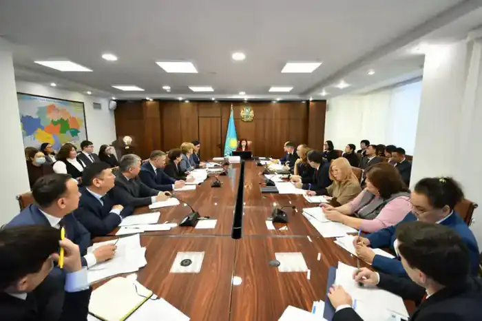 Состоялось совещание под председательством Министра просвещения Республики Казахстан Жулдыз Сулейменовой с руководителями территориальных департаментов по обеспечению качества в сфере образования (6)