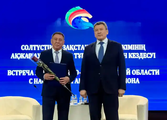 Аким области посетил Акжарский район {city2}