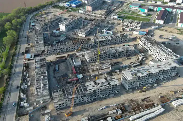 46 многоквартирных домов возводят в Жамбылской области (7)