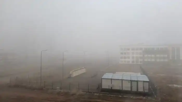 сильный туман Астана