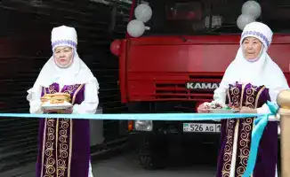 В селе Алмалы открыт первый пожарный пост для защиты жителей