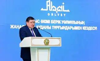 Встреча акима области с жителями района Жаңасемей обсуждение дорог питьевой воды и освещения