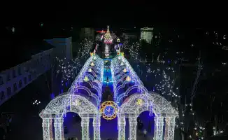 Церемония зажжения огней на новогодней елке прошла в Кызылорде