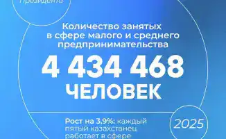 Рост занятости в бизнесе: каждый пятый казахстанец работает в сфере МСБ