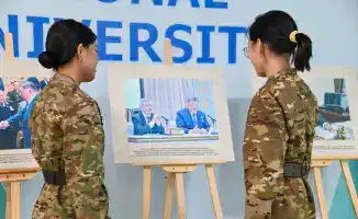 В Астане прошла военно-патриотическая акция, посвященная юбилею генерала армии Мухтара Алтынбаева, с участием ветеранов и молодежи